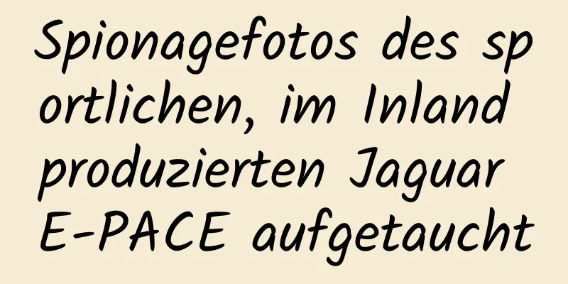 Spionagefotos des sportlichen, im Inland produzierten Jaguar E-PACE aufgetaucht