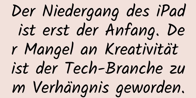 Der Niedergang des iPad ist erst der Anfang. Der Mangel an Kreativität ist der Tech-Branche zum Verhängnis geworden.