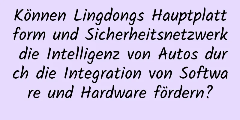 Können Lingdongs Hauptplattform und Sicherheitsnetzwerk die Intelligenz von Autos durch die Integration von Software und Hardware fördern?