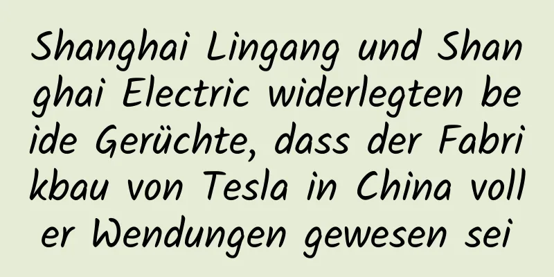 Shanghai Lingang und Shanghai Electric widerlegten beide Gerüchte, dass der Fabrikbau von Tesla in China voller Wendungen gewesen sei