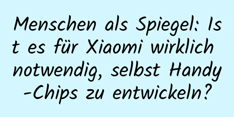 Menschen als Spiegel: Ist es für Xiaomi wirklich notwendig, selbst Handy-Chips zu entwickeln?