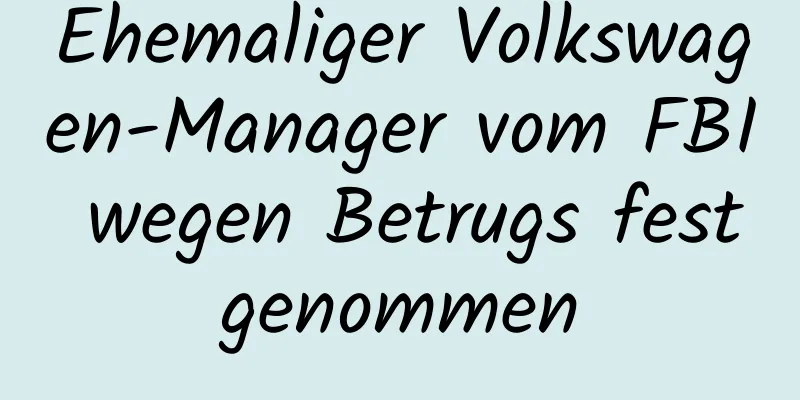 Ehemaliger Volkswagen-Manager vom FBI wegen Betrugs festgenommen