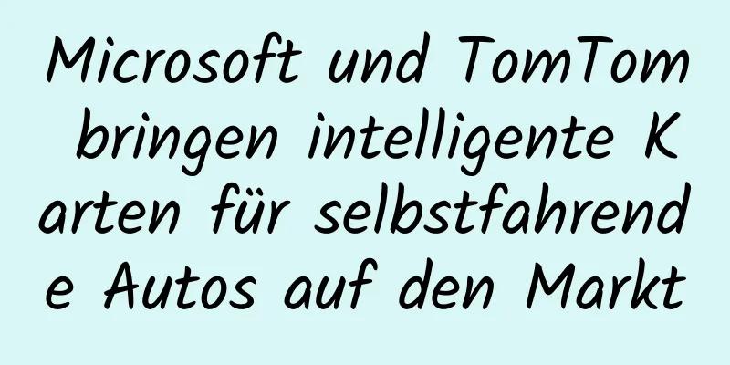 Microsoft und TomTom bringen intelligente Karten für selbstfahrende Autos auf den Markt