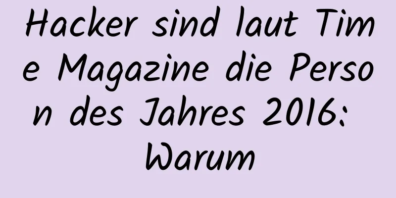 Hacker sind laut Time Magazine die Person des Jahres 2016: Warum