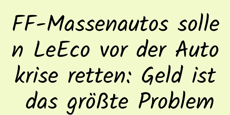 FF-Massenautos sollen LeEco vor der Autokrise retten: Geld ist das größte Problem
