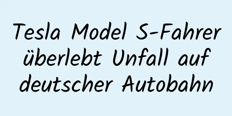 Tesla Model S-Fahrer überlebt Unfall auf deutscher Autobahn