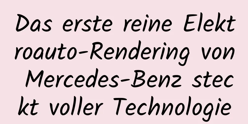 Das erste reine Elektroauto-Rendering von Mercedes-Benz steckt voller Technologie