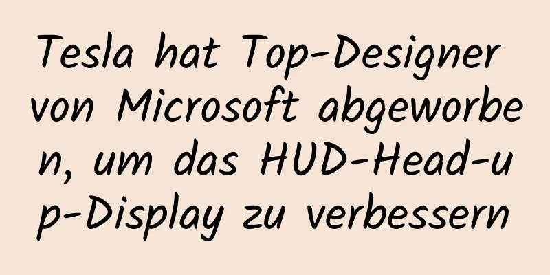 Tesla hat Top-Designer von Microsoft abgeworben, um das HUD-Head-up-Display zu verbessern