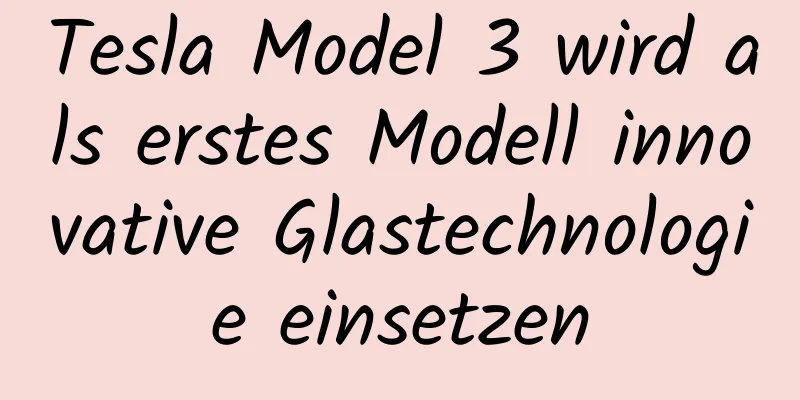 Tesla Model 3 wird als erstes Modell innovative Glastechnologie einsetzen