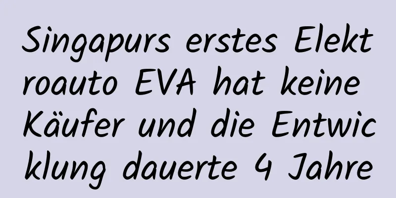 Singapurs erstes Elektroauto EVA hat keine Käufer und die Entwicklung dauerte 4 Jahre