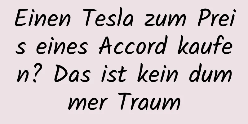 Einen Tesla zum Preis eines Accord kaufen? Das ist kein dummer Traum