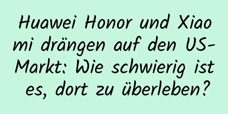 Huawei Honor und Xiaomi drängen auf den US-Markt: Wie schwierig ist es, dort zu überleben?