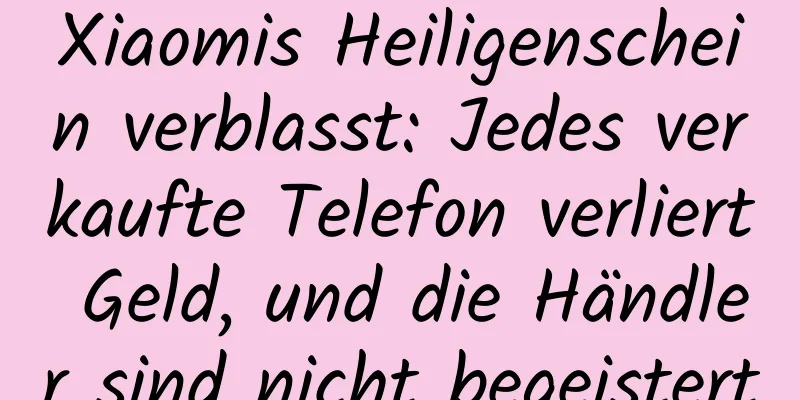Xiaomis Heiligenschein verblasst: Jedes verkaufte Telefon verliert Geld, und die Händler sind nicht begeistert