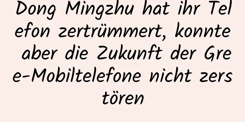 Dong Mingzhu hat ihr Telefon zertrümmert, konnte aber die Zukunft der Gree-Mobiltelefone nicht zerstören