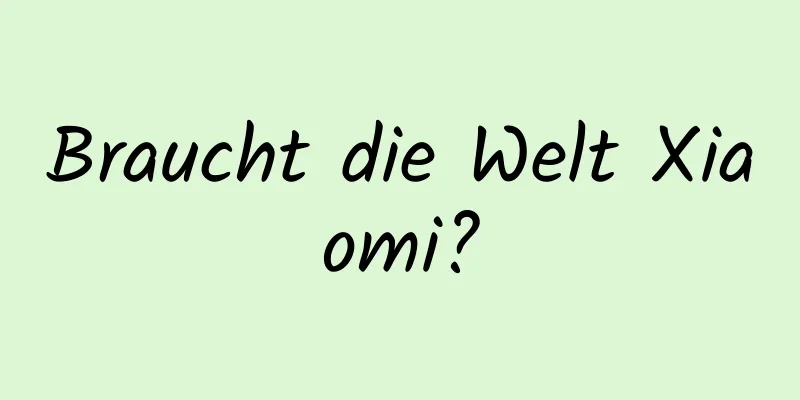 Braucht die Welt Xiaomi?
