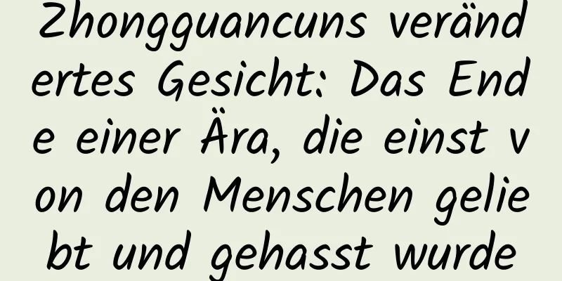 Zhongguancuns verändertes Gesicht: Das Ende einer Ära, die einst von den Menschen geliebt und gehasst wurde