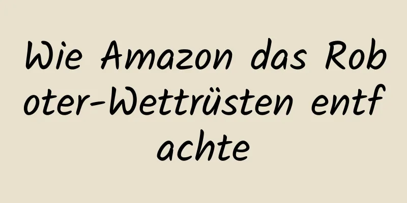 Wie Amazon das Roboter-Wettrüsten entfachte