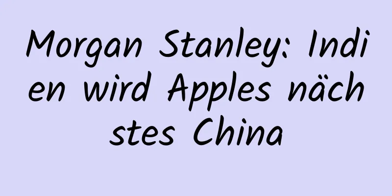 Morgan Stanley: Indien wird Apples nächstes China
