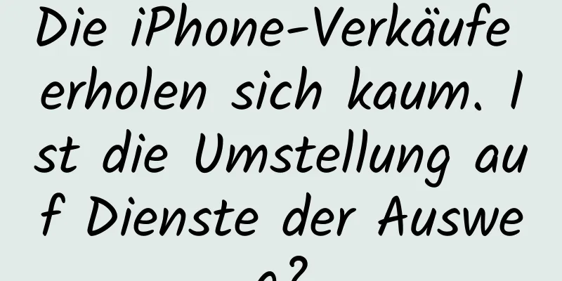 Die iPhone-Verkäufe erholen sich kaum. Ist die Umstellung auf Dienste der Ausweg?