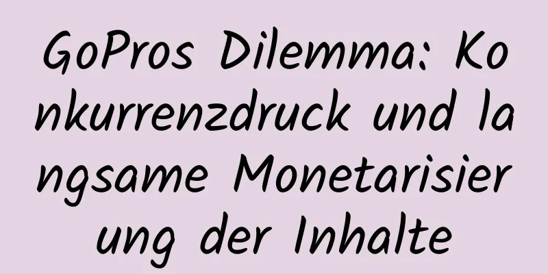 GoPros Dilemma: Konkurrenzdruck und langsame Monetarisierung der Inhalte