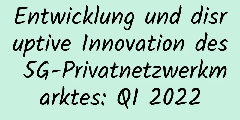 Entwicklung und disruptive Innovation des 5G-Privatnetzwerkmarktes: Q1 2022