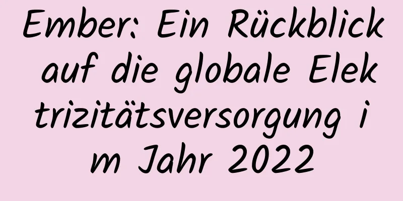 Ember: Ein Rückblick auf die globale Elektrizitätsversorgung im Jahr 2022