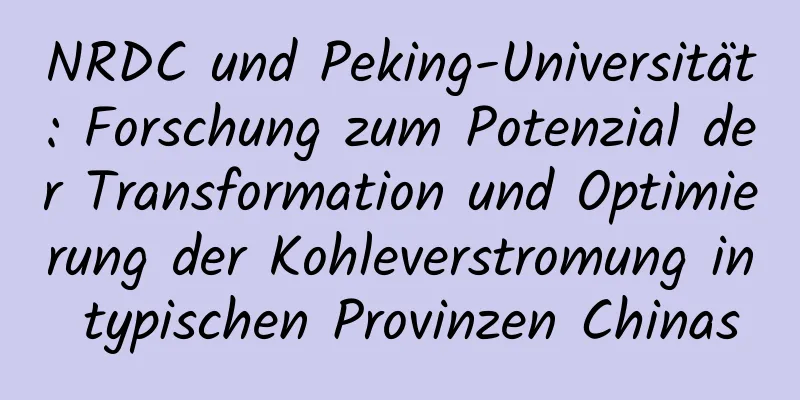 NRDC und Peking-Universität: Forschung zum Potenzial der Transformation und Optimierung der Kohleverstromung in typischen Provinzen Chinas