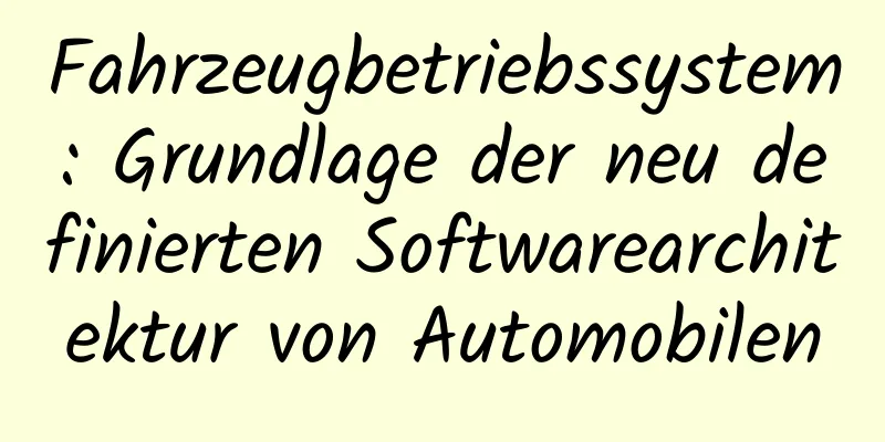 Fahrzeugbetriebssystem: Grundlage der neu definierten Softwarearchitektur von Automobilen