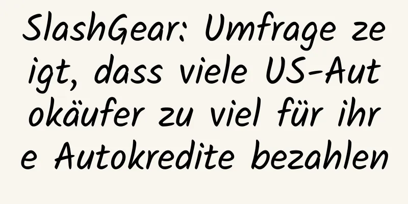SlashGear: Umfrage zeigt, dass viele US-Autokäufer zu viel für ihre Autokredite bezahlen