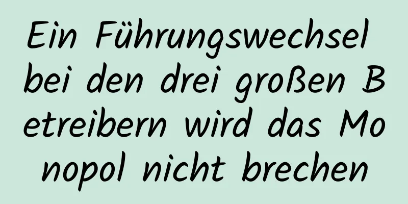 Ein Führungswechsel bei den drei großen Betreibern wird das Monopol nicht brechen