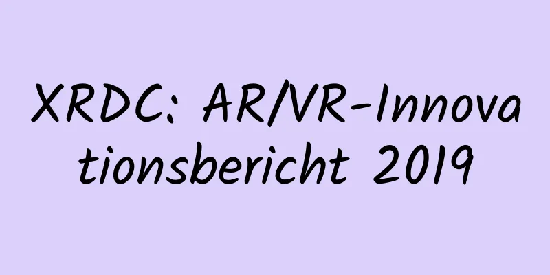 XRDC: AR/VR-Innovationsbericht 2019