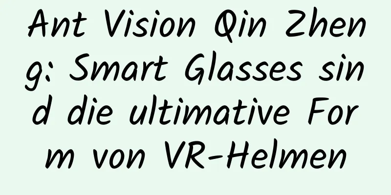 Ant Vision Qin Zheng: Smart Glasses sind die ultimative Form von VR-Helmen