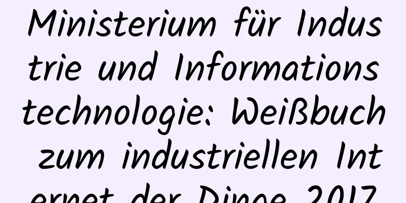 Ministerium für Industrie und Informationstechnologie: Weißbuch zum industriellen Internet der Dinge 2017