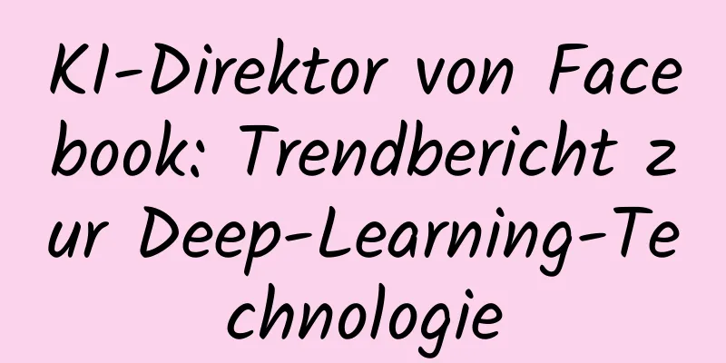 KI-Direktor von Facebook: Trendbericht zur Deep-Learning-Technologie