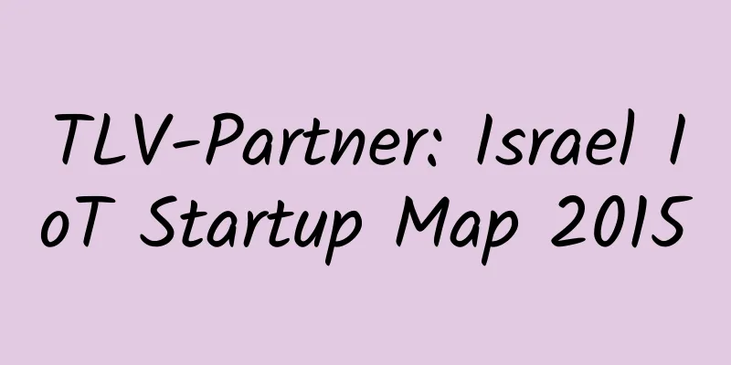 TLV-Partner: Israel IoT Startup Map 2015