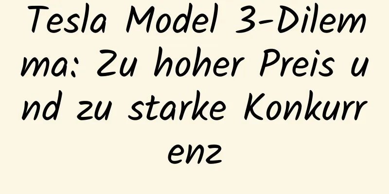 Tesla Model 3-Dilemma: Zu hoher Preis und zu starke Konkurrenz