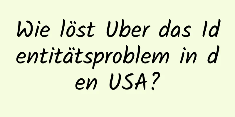 Wie löst Uber das Identitätsproblem in den USA?