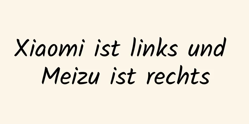Xiaomi ist links und Meizu ist rechts