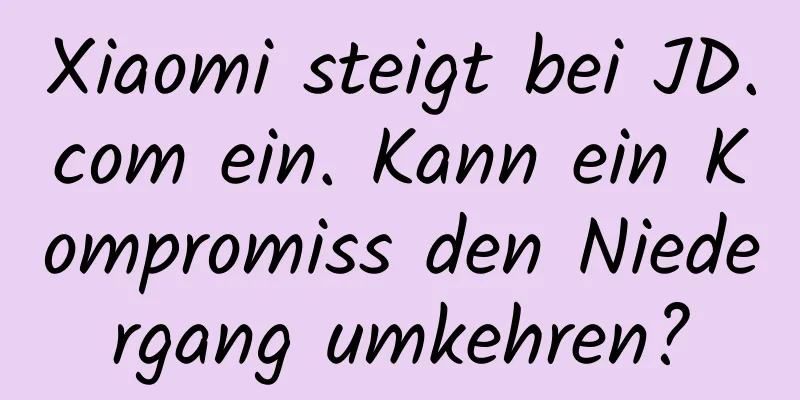 Xiaomi steigt bei JD.com ein. Kann ein Kompromiss den Niedergang umkehren?