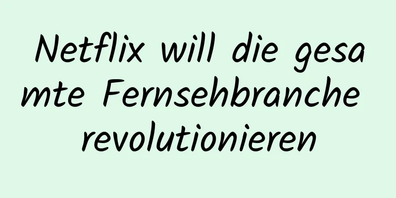 Netflix will die gesamte Fernsehbranche revolutionieren