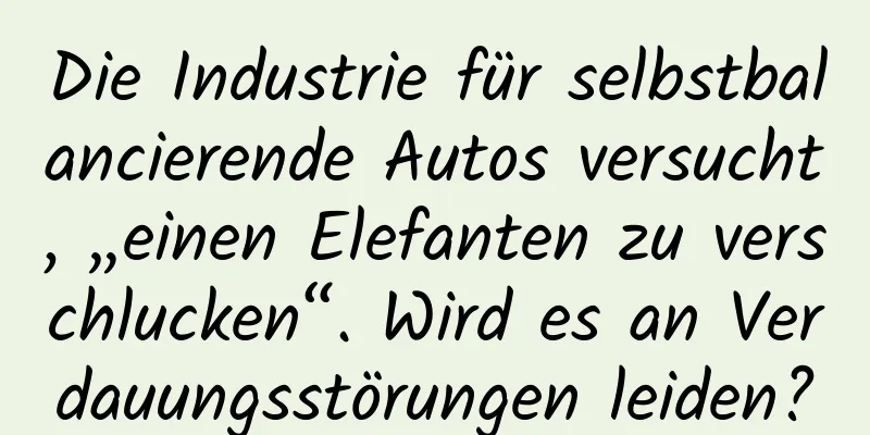 Die Industrie für selbstbalancierende Autos versucht, „einen Elefanten zu verschlucken“. Wird es an Verdauungsstörungen leiden?
