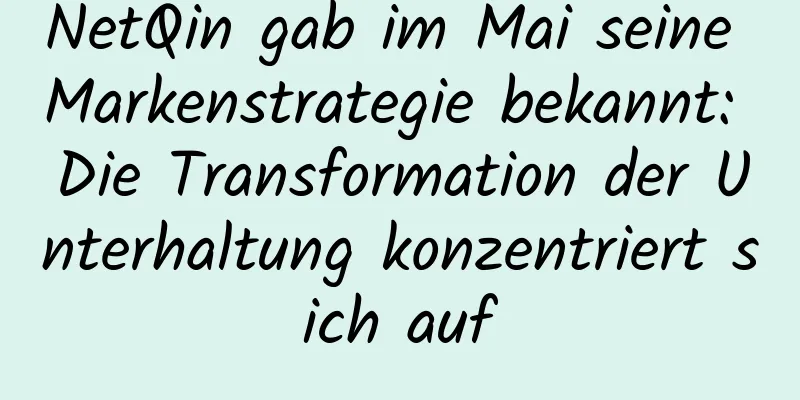 NetQin gab im Mai seine Markenstrategie bekannt: Die Transformation der Unterhaltung konzentriert sich auf