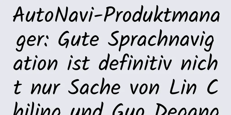 AutoNavi-Produktmanager: Gute Sprachnavigation ist definitiv nicht nur Sache von Lin Chiling und Guo Degang