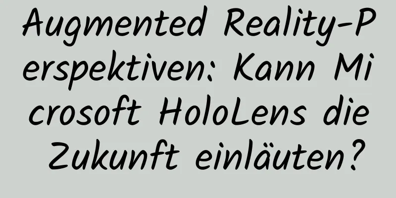 Augmented Reality-Perspektiven: Kann Microsoft HoloLens die Zukunft einläuten?