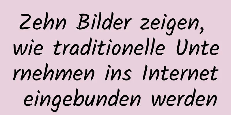 Zehn Bilder zeigen, wie traditionelle Unternehmen ins Internet eingebunden werden
