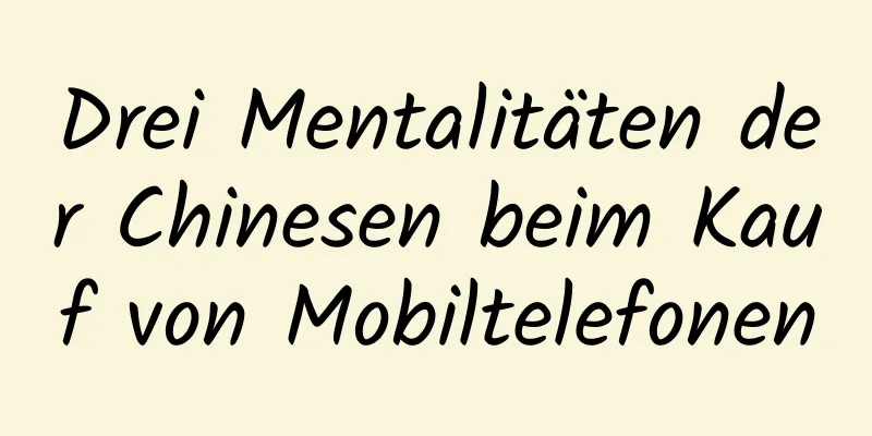 Drei Mentalitäten der Chinesen beim Kauf von Mobiltelefonen