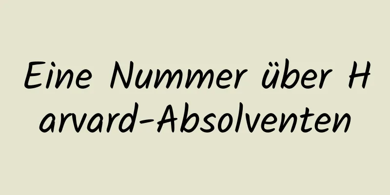 Eine Nummer über Harvard-Absolventen