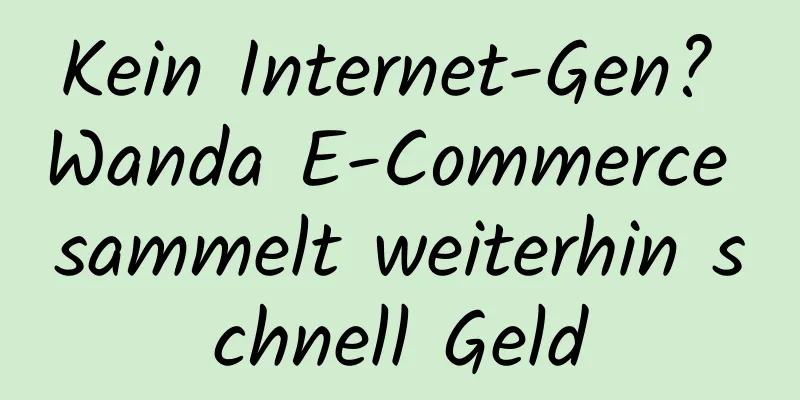 Kein Internet-Gen? Wanda E-Commerce sammelt weiterhin schnell Geld