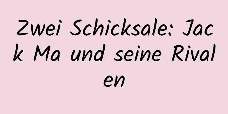 Zwei Schicksale: Jack Ma und seine Rivalen