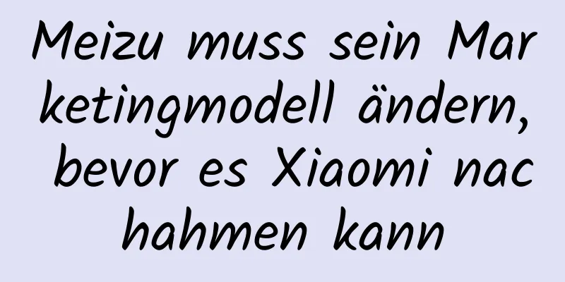 Meizu muss sein Marketingmodell ändern, bevor es Xiaomi nachahmen kann
